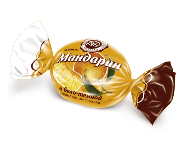 Конфета Мандарин в шоколаде